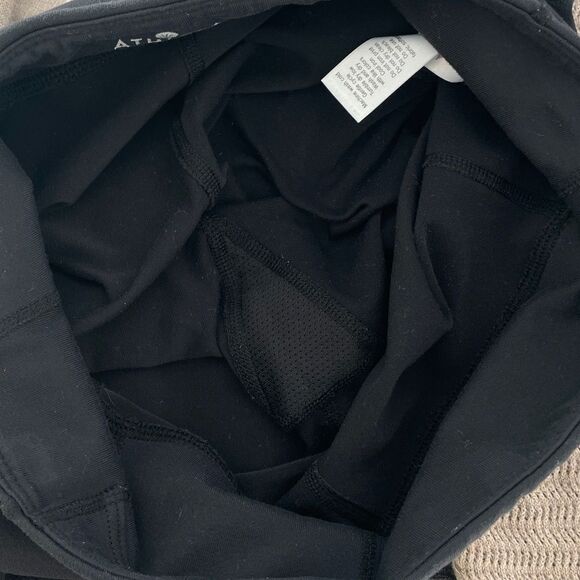 Athleta Revelation Black Crop Capri Legging Pants Run Yoga Train Size Small - Picture 6 of 10